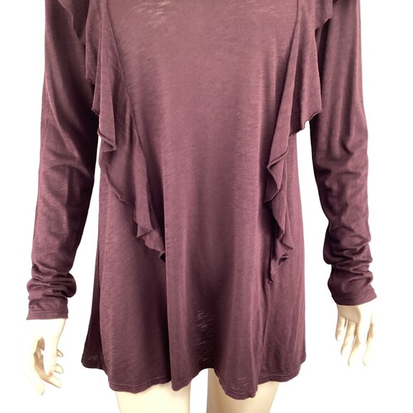 Velvet By Graham & Spencer Top Size XS Xsmall Raylee Ruffled NWT Modal Blend - Picture 8 of 8